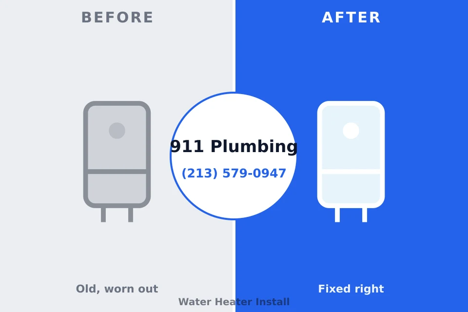 Before and after: plumbing repair Maryville, TN